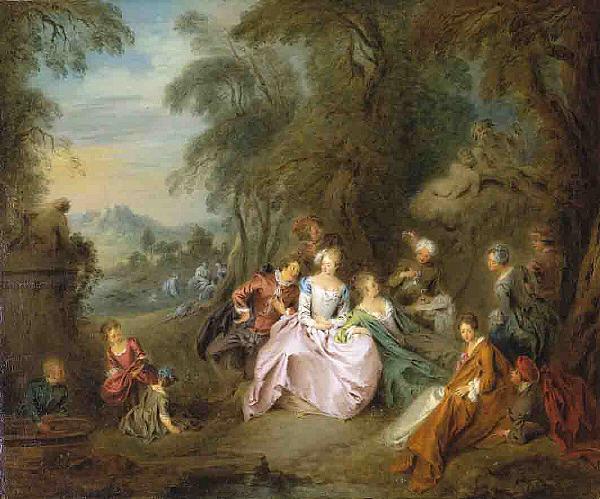 Jean-Baptiste Pater Repose in a Park China oil painting art